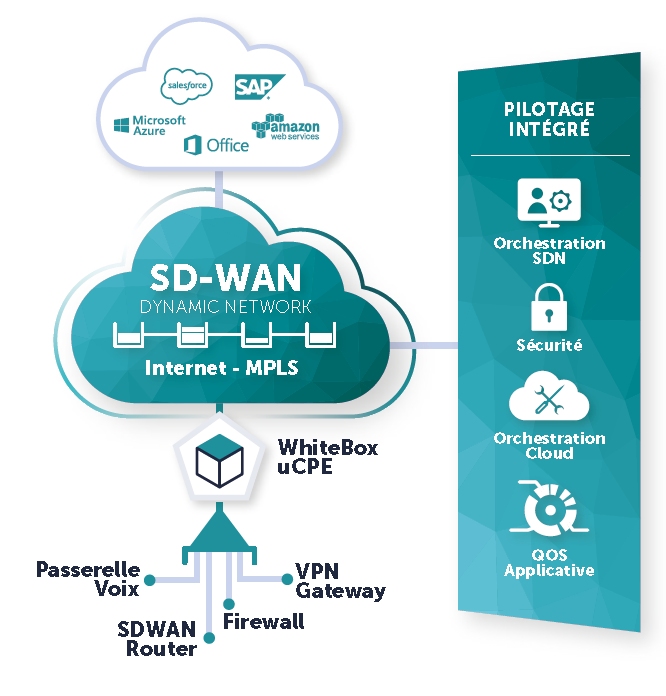 les VPN/SdWan (Solutions) :  Colt Telecom, Jaguar Network, myLX,...